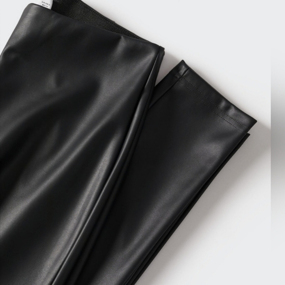 MANGO Faux leather leggins - Picture 2 of 4